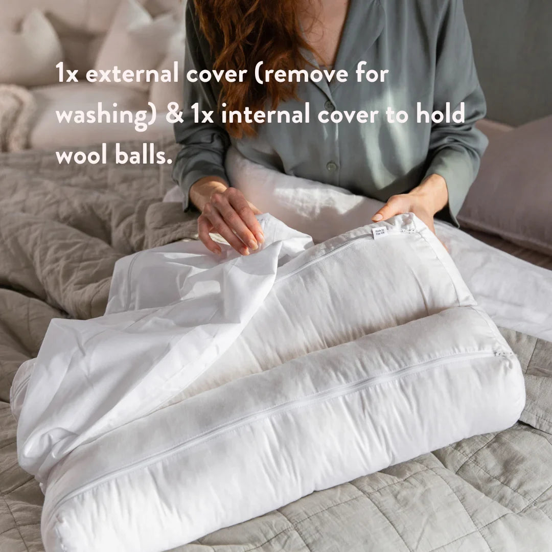 Organic British Wool Contour Pillow - Anti-Snoring