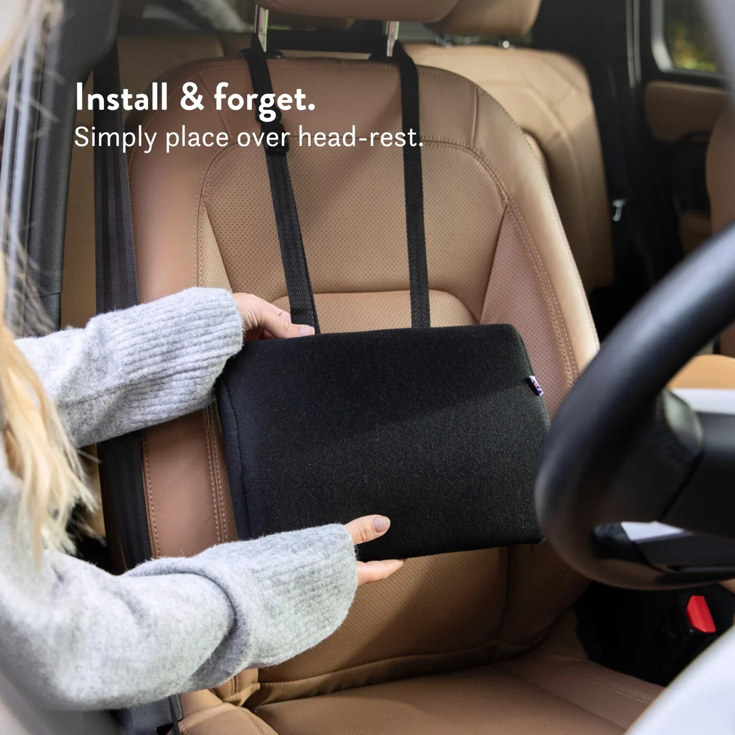 Duo Car Back Support Cushion - Memory Foam