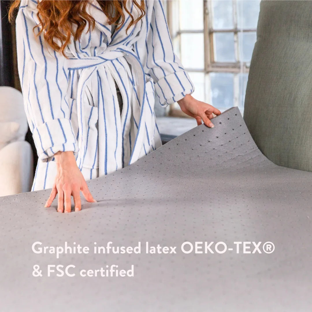 Graphite Latex Mattress Topper