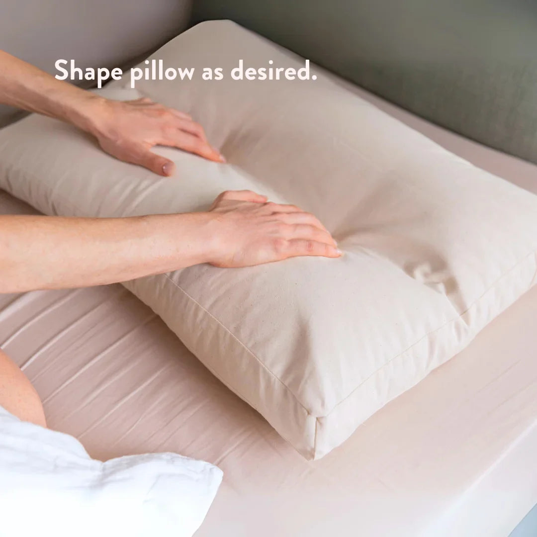 Organic Buckwheat Pillow & Wool Duvet Set - Bundle