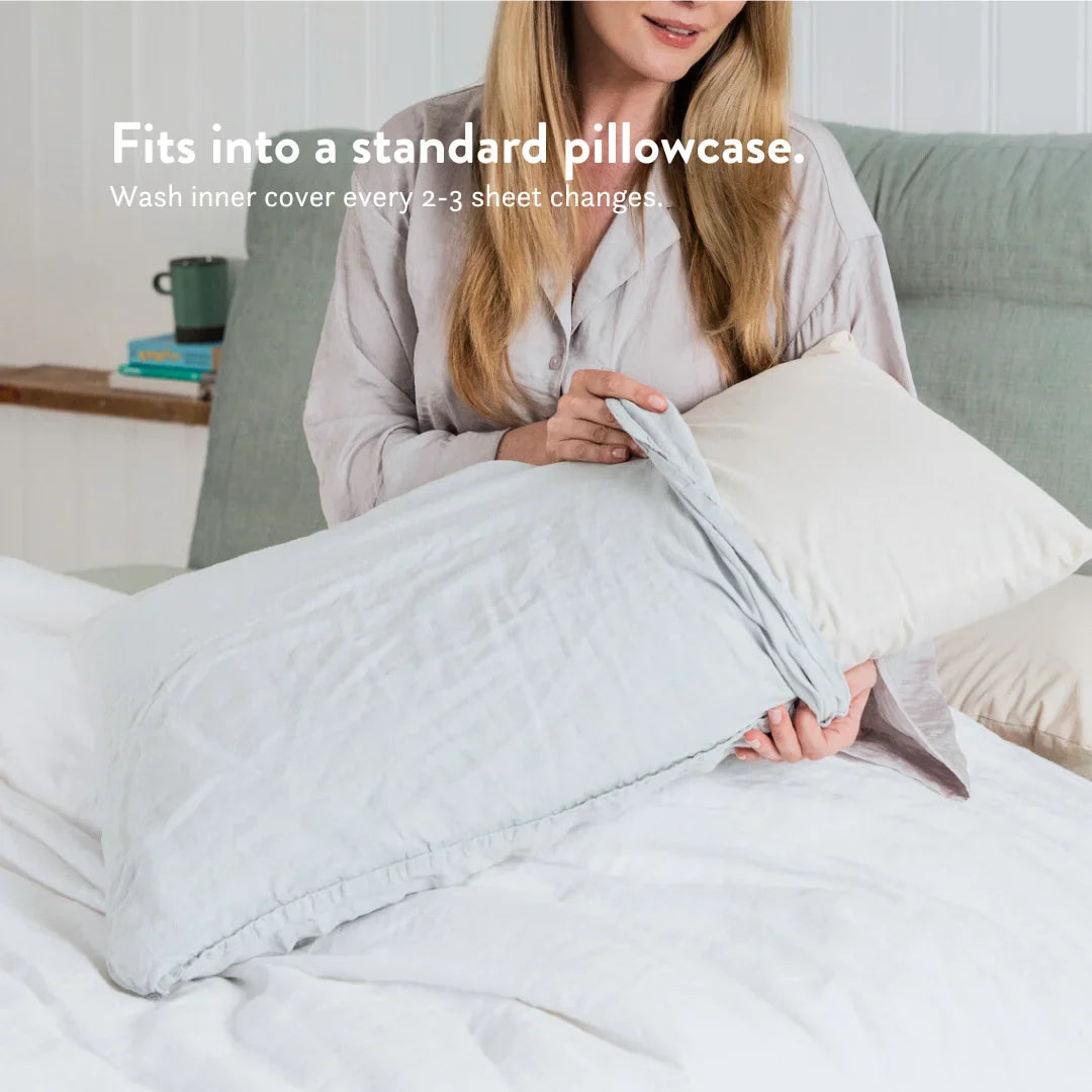 Graphite Latex Pillow & Wool Duvet Set - Bundle