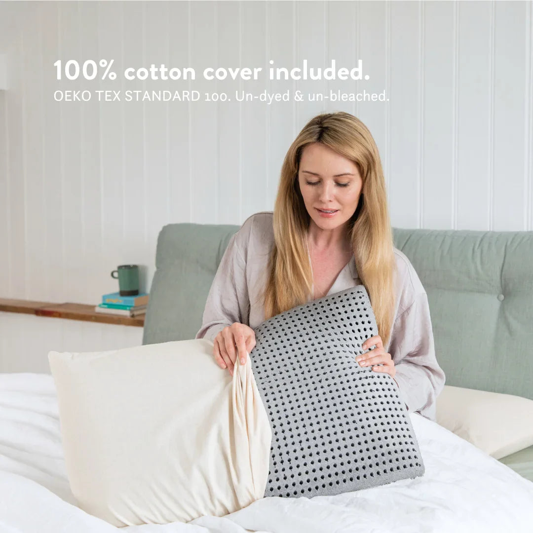 Graphite Latex Pillow & Wool Duvet Set - Bundle