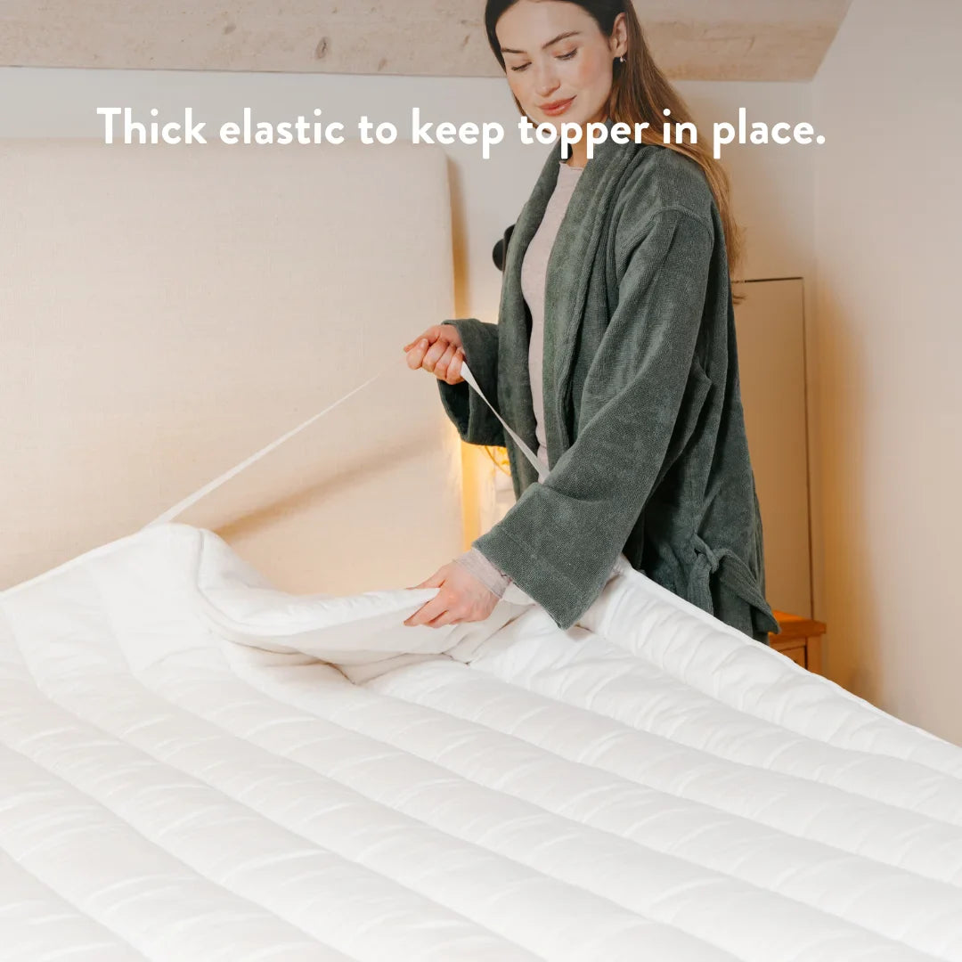 Natural 100% British Wool Mattress Topper