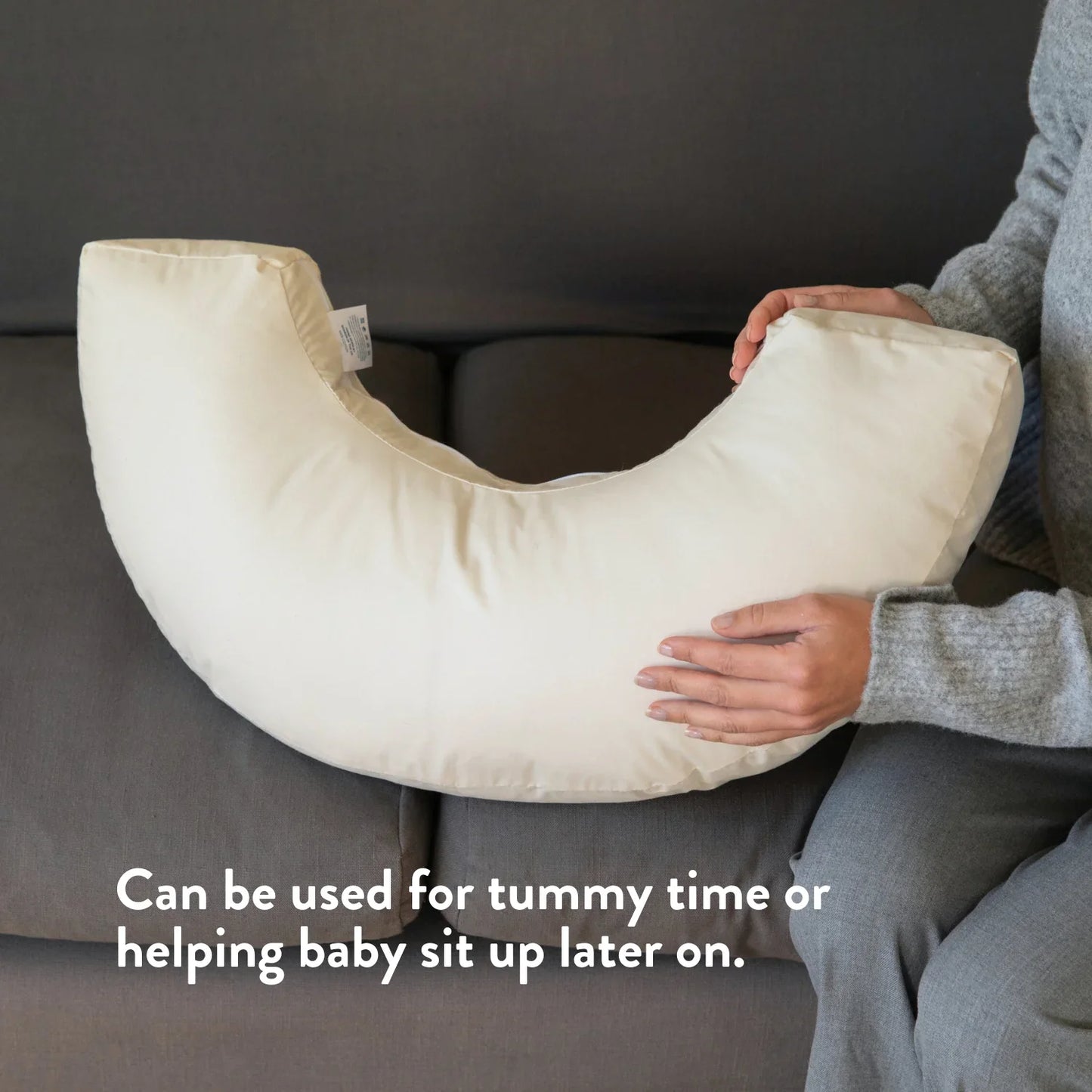 Organic Wool Nursing Pillow - Bottle & Breastfeeding
