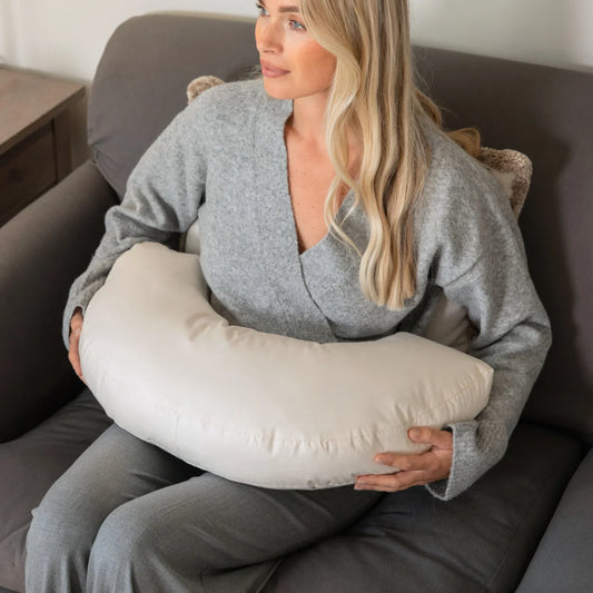 Organic Wool Nursing Pillow - Bottle & Breastfeeding