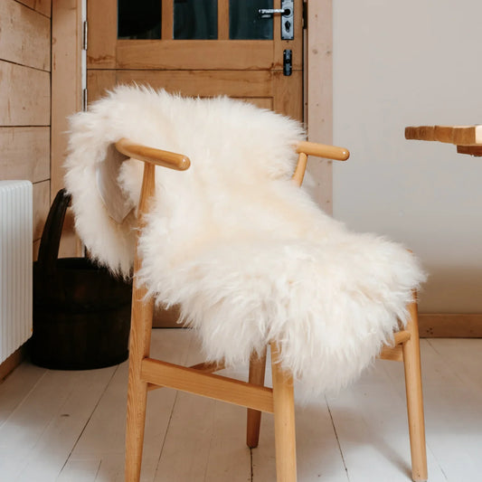 British Sheepskin Rug - Grey, Cream & Brown