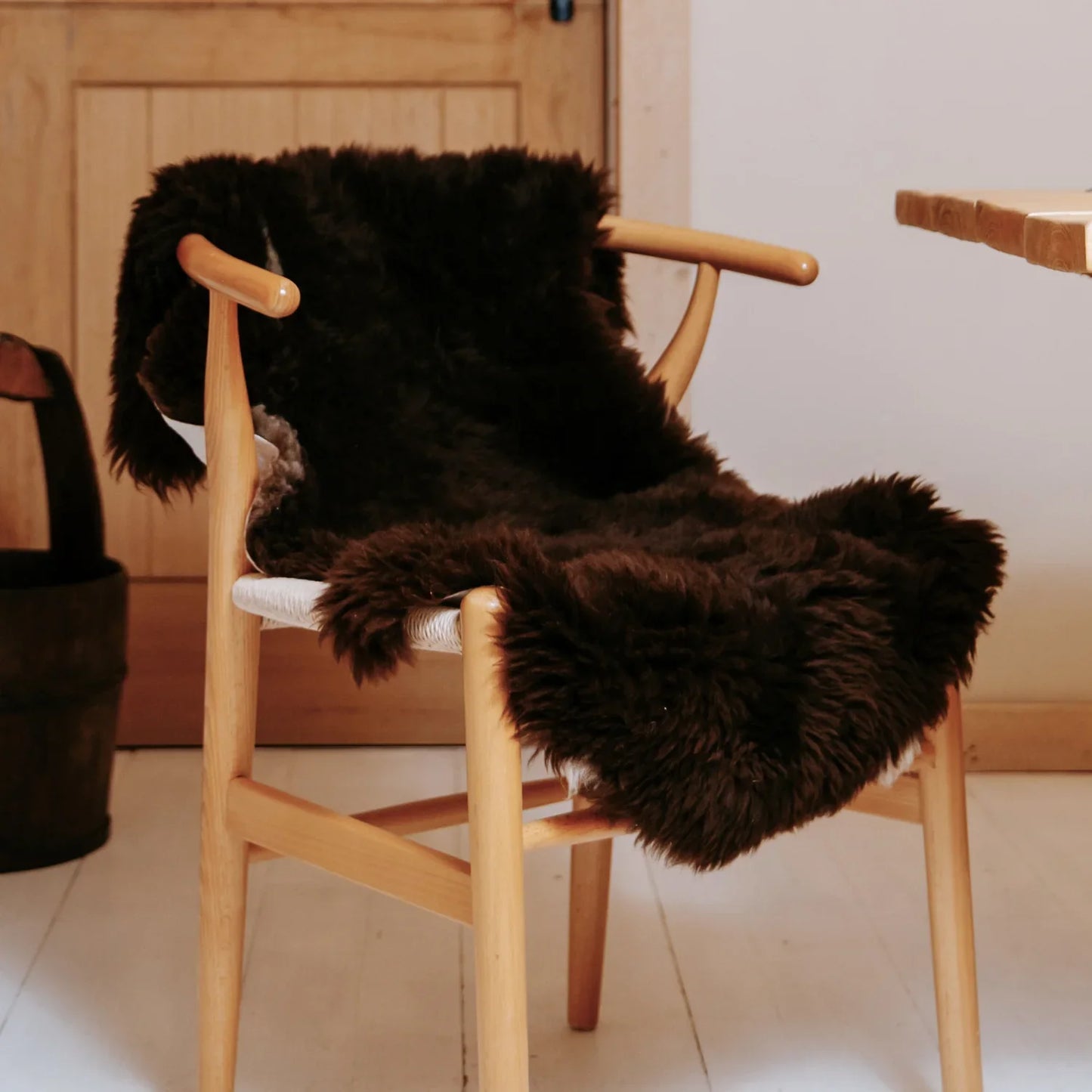 British Sheepskin Rug - Grey, Cream & Brown
