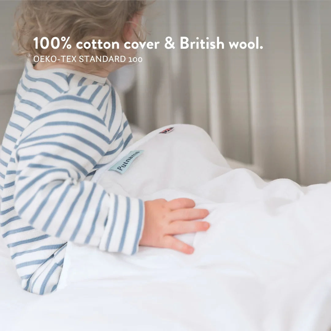 British Wool Duvet & Pillow for Toddler Cot Bed