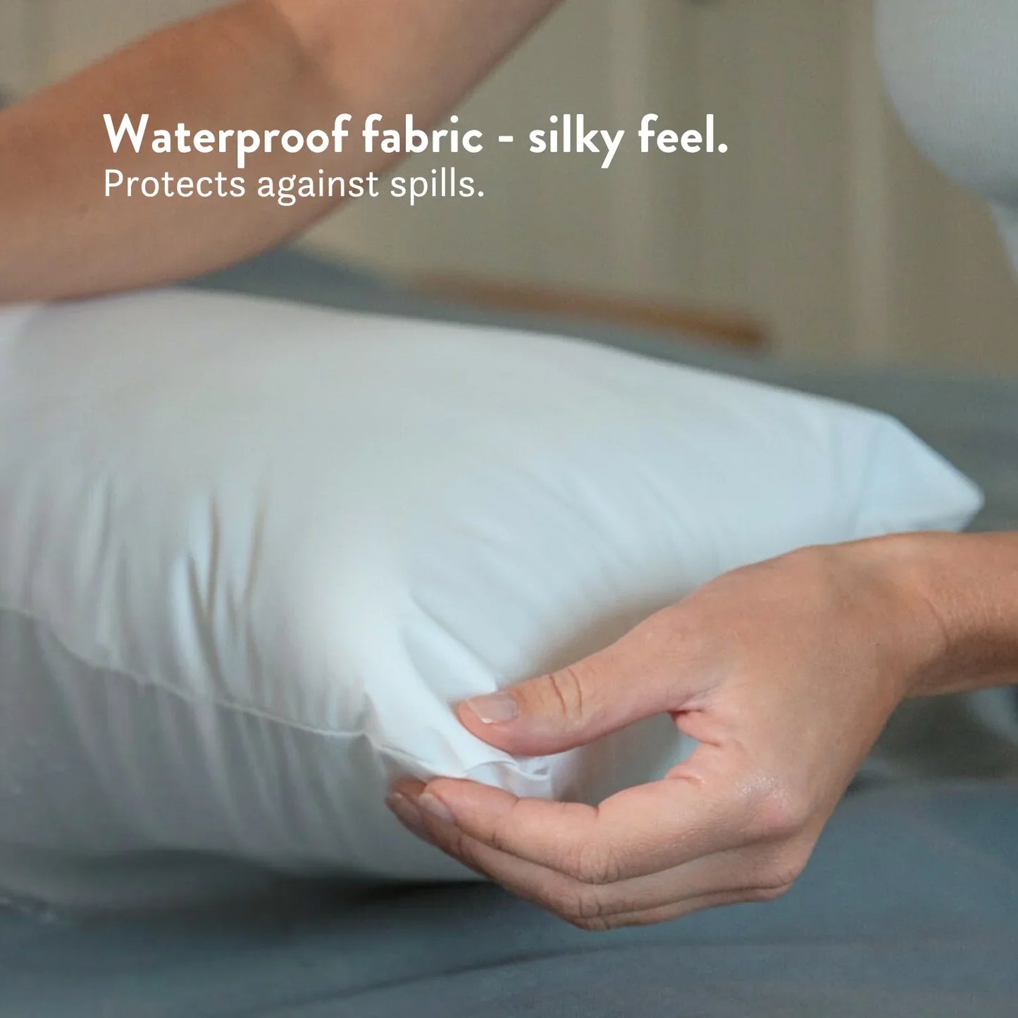 Waterproof V Pillow Cover Zipped