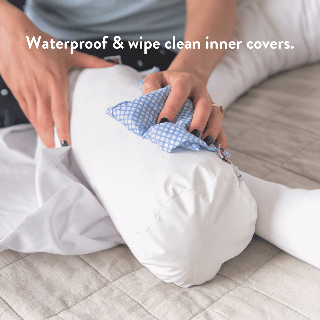 4-in-1 Pregnancy & Feeding Cushion - British Wool with 100% Cotton Cover