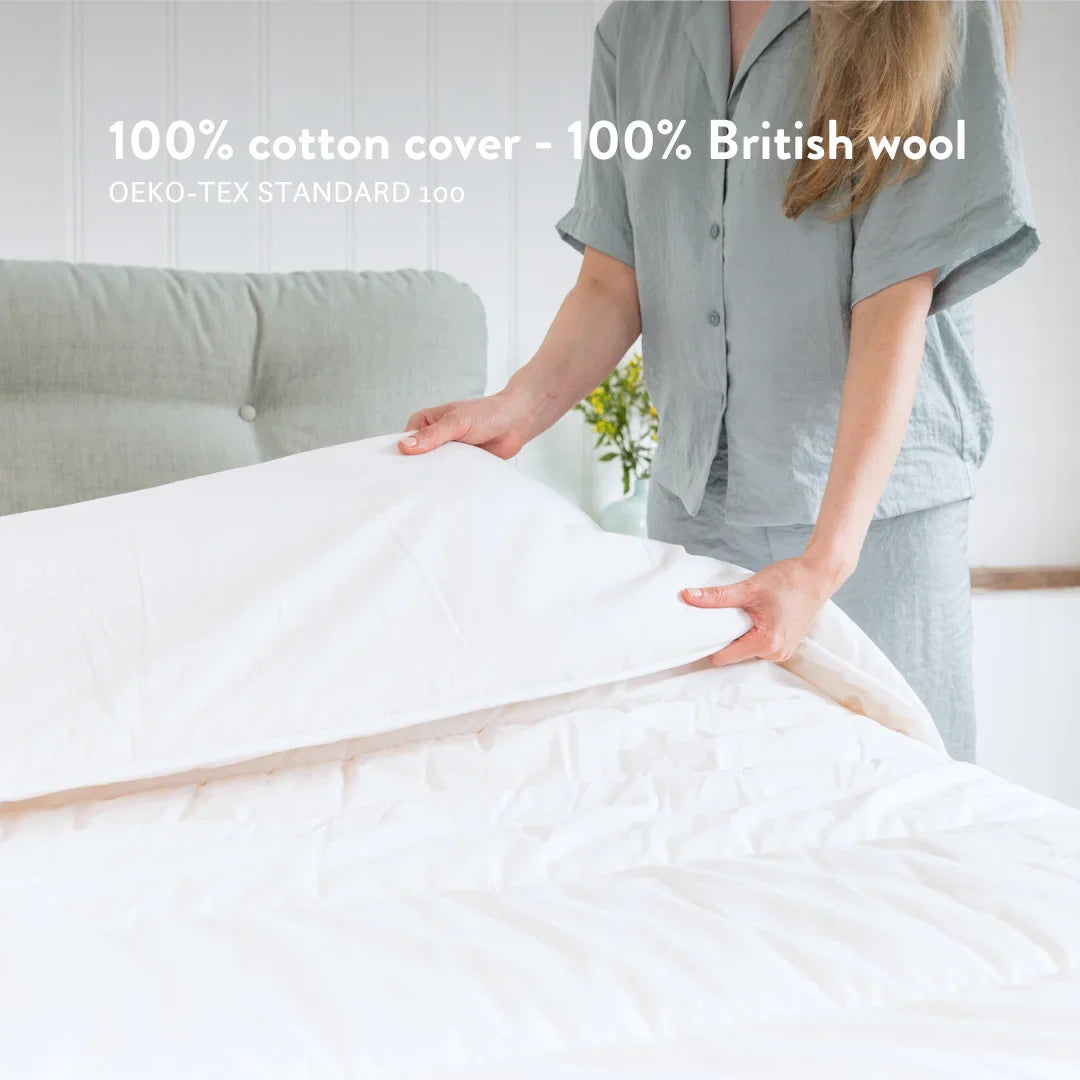 Organic Buckwheat Pillow & Wool Duvet Set - Bundle