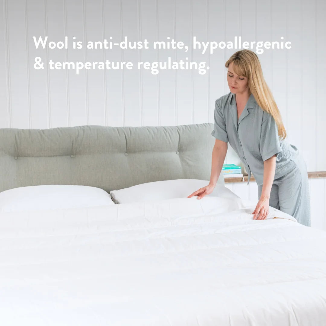 Organic Buckwheat Pillow & Wool Duvet Set - Bundle