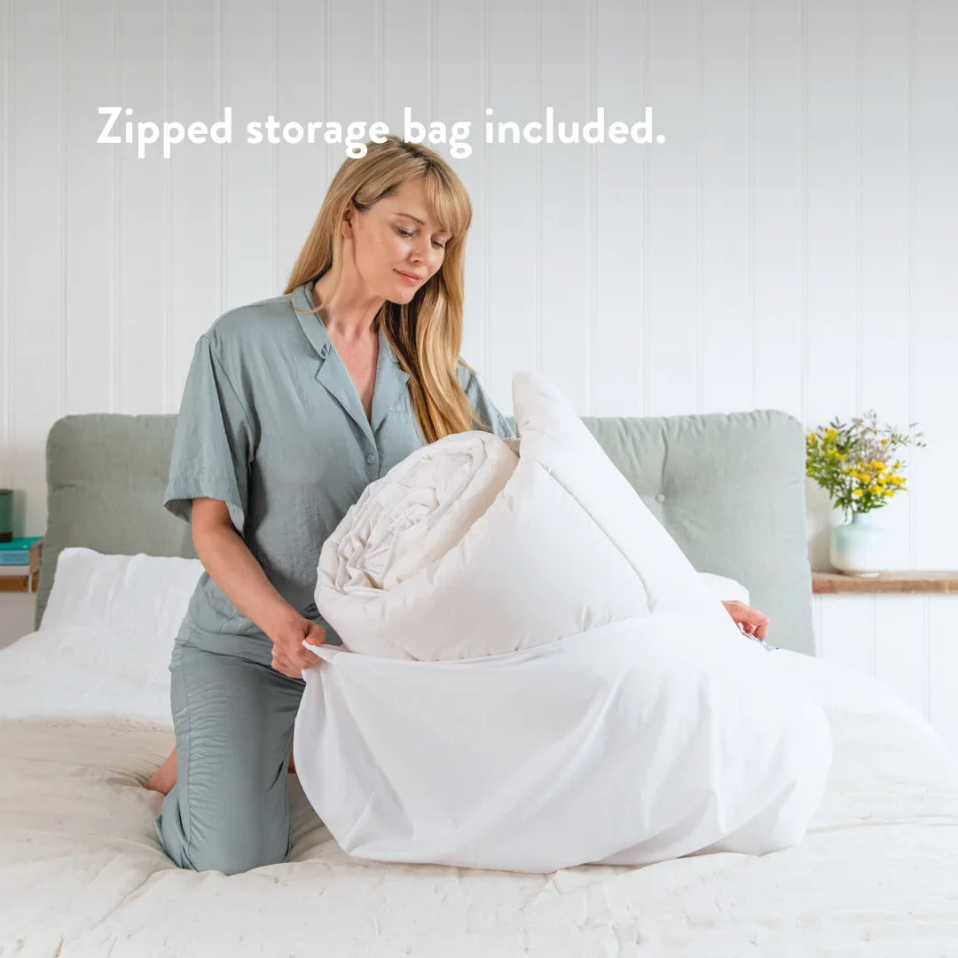 Organic Buckwheat Pillow & Wool Duvet Set - Bundle
