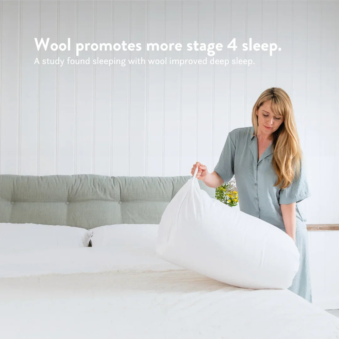 Organic Buckwheat Pillow & Wool Duvet Set - Bundle
