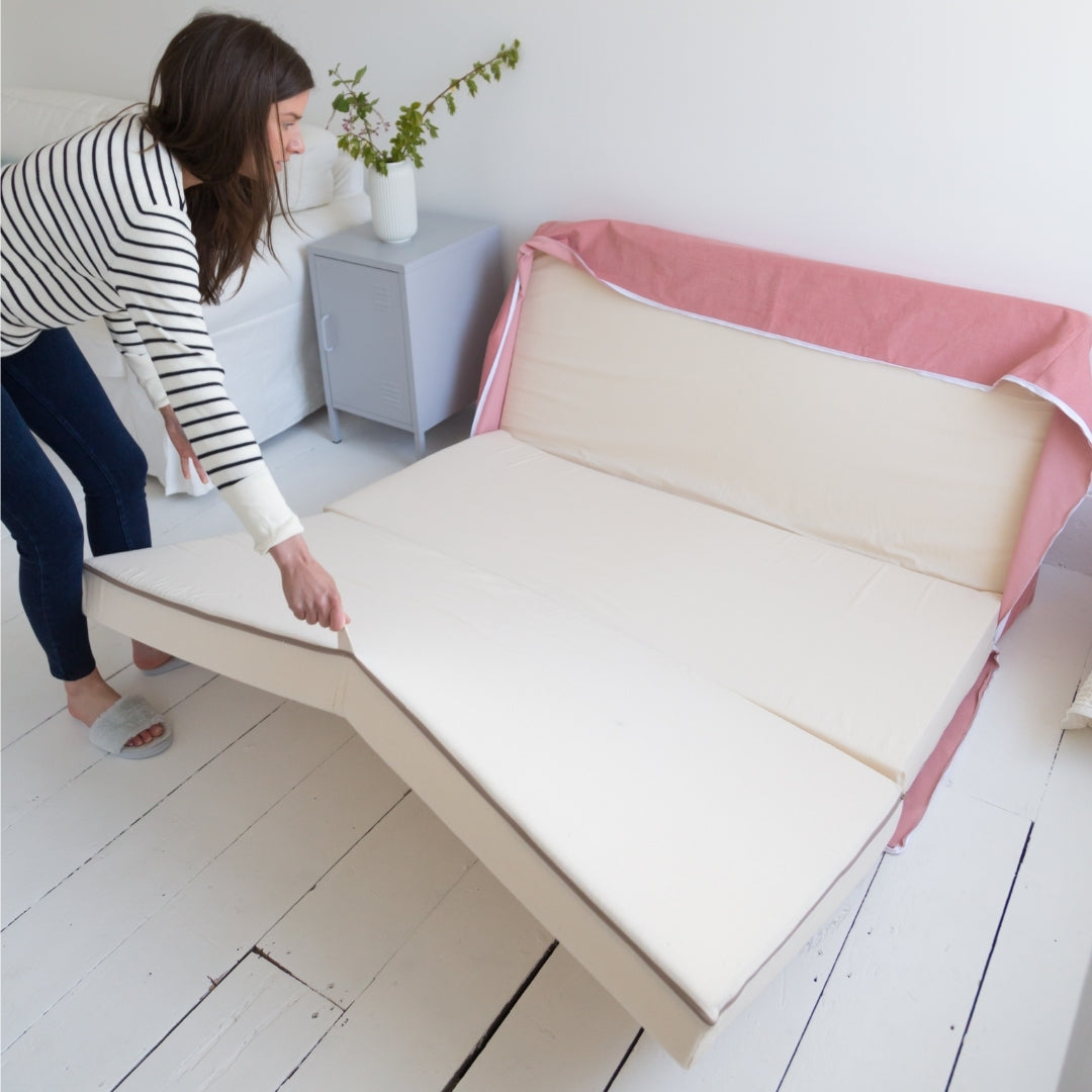 Mattress Footstool - Fold Away Bed - 360 colours