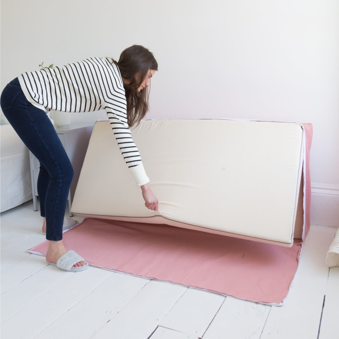 Mattress Footstool - Fold Away Bed - 360 colours