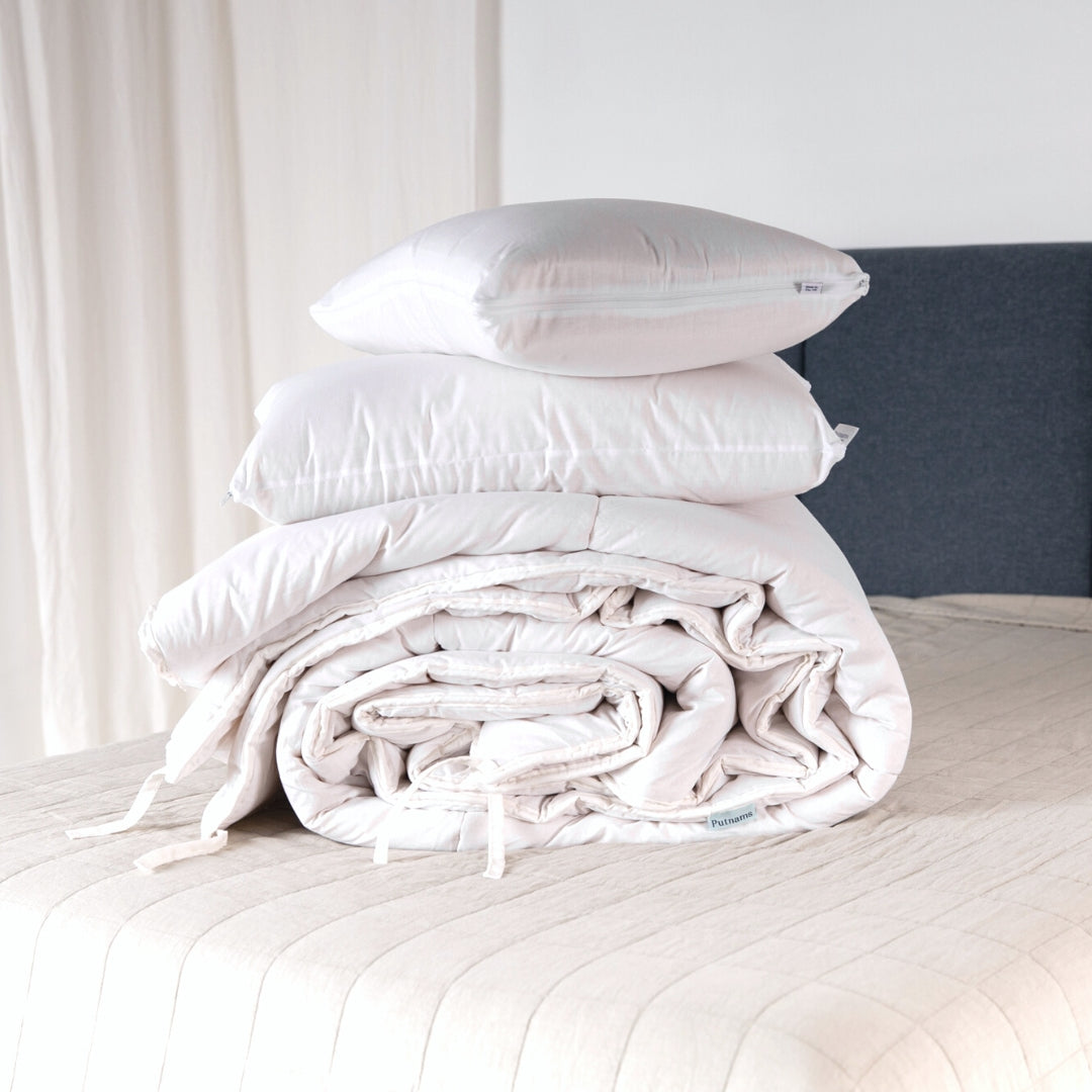 Height Adjustable Wool Pillow & Wool Duvet Set - Bundle