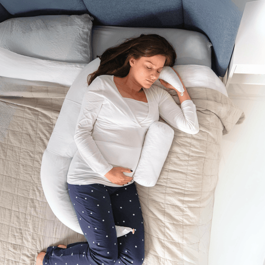 4-in-1 Pregnancy & Feeding Cushion - British Wool with 100% Cotton Cover