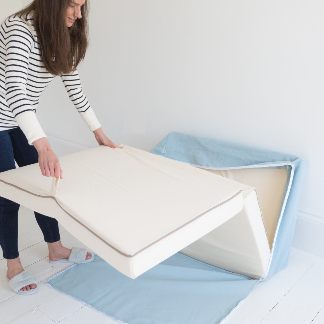 Mattress Footstool - Fold Away Bed - 360 colours