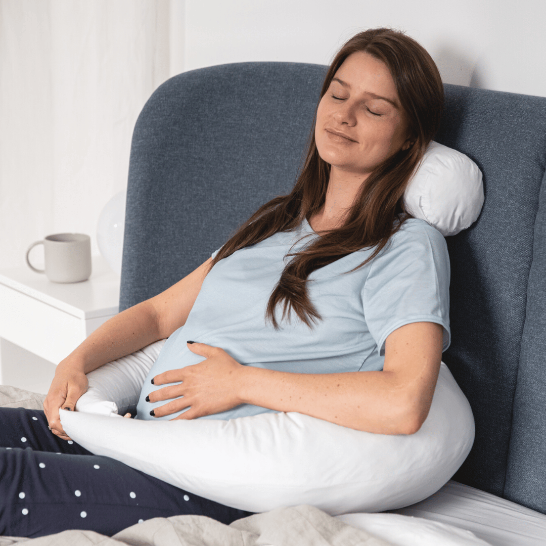 4-in-1 Pregnancy & Feeding Cushion - British Wool with 100% Cotton Cover