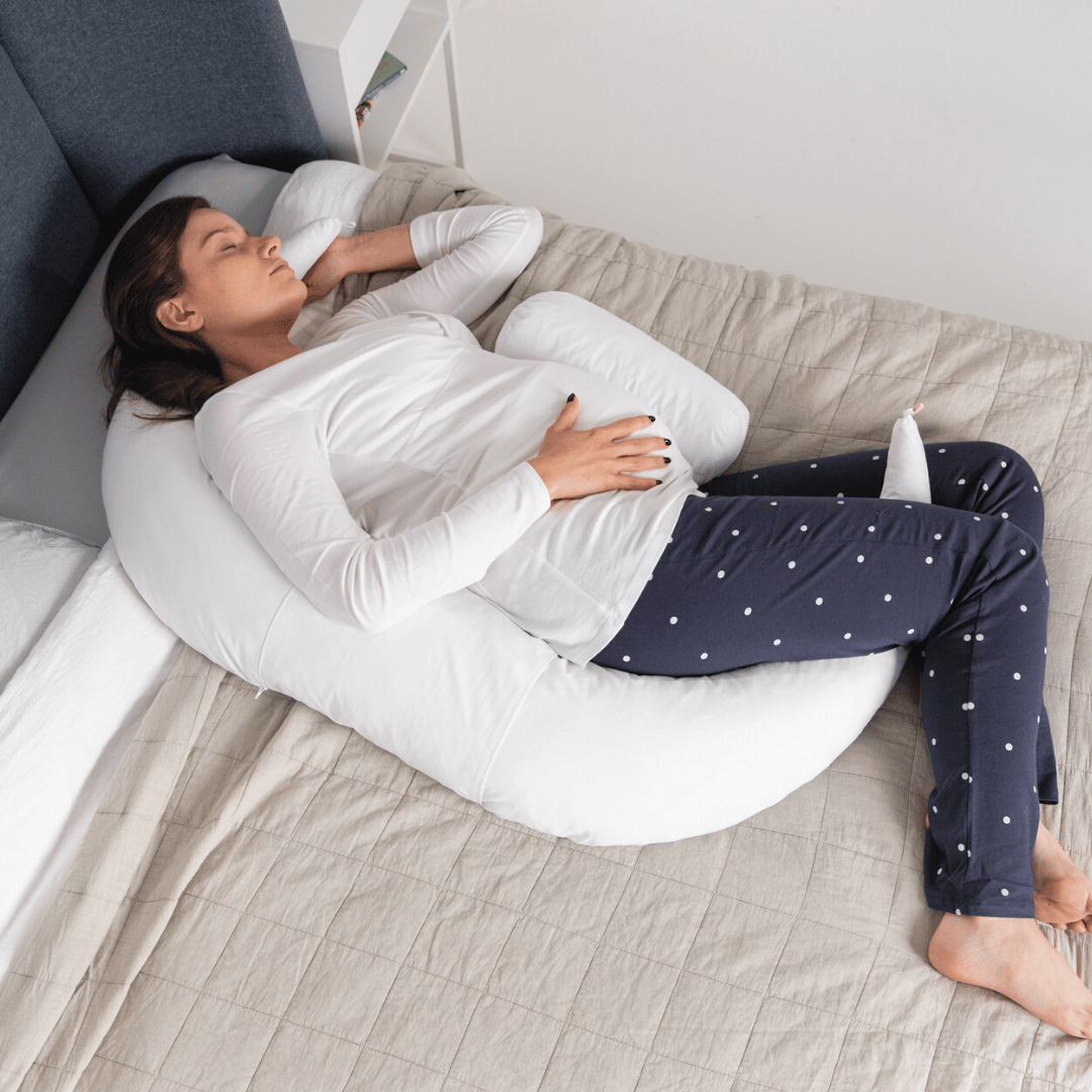 4-in-1 Pregnancy & Feeding Cushion - British Wool with 100% Cotton Cover