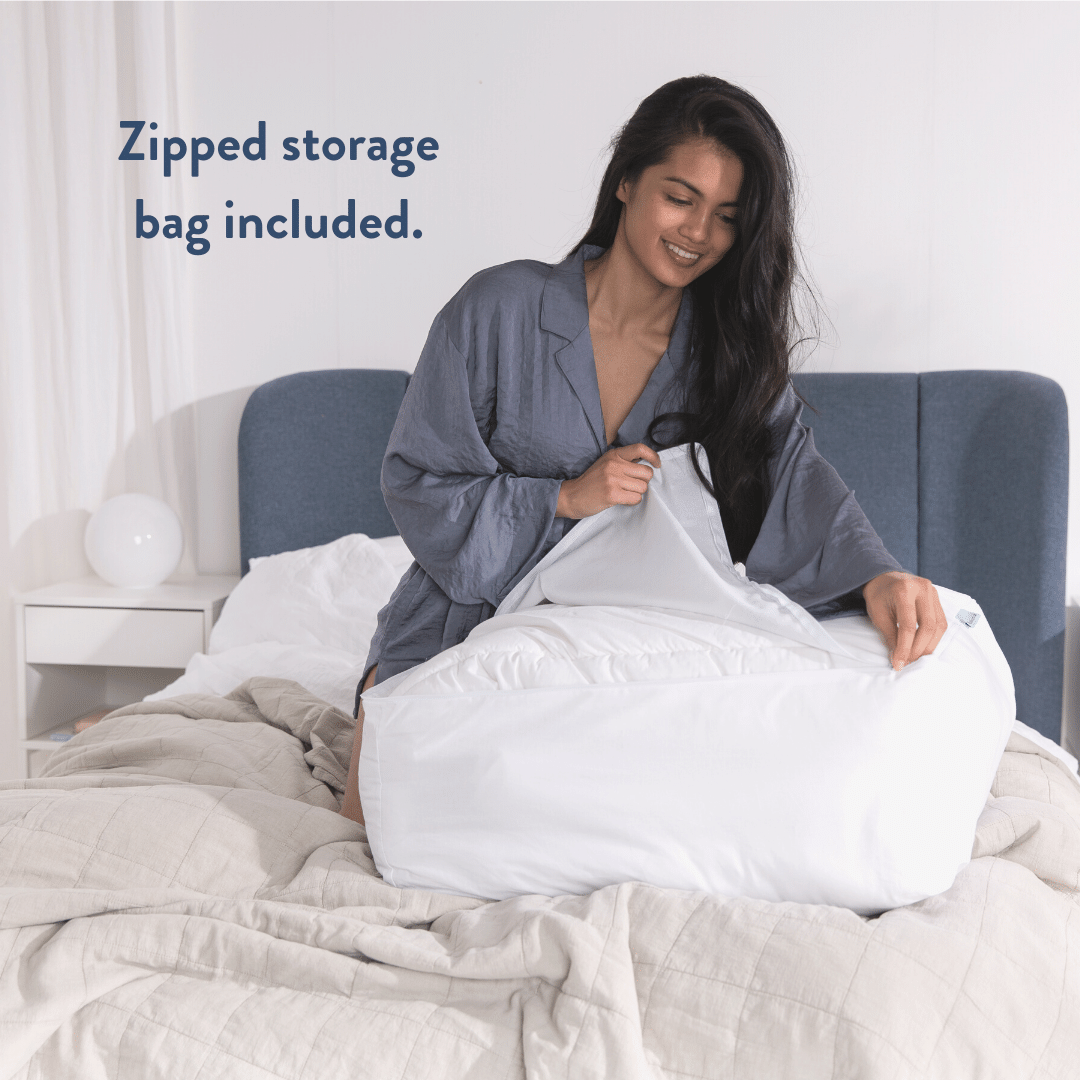 Height Adjustable Latex Pillow & Wool Duvet Set - Bundle