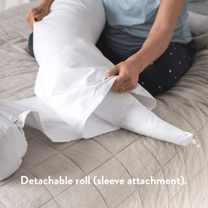 4-in-1 Pregnancy & Feeding Cushion - British Wool with 100% Cotton Cover