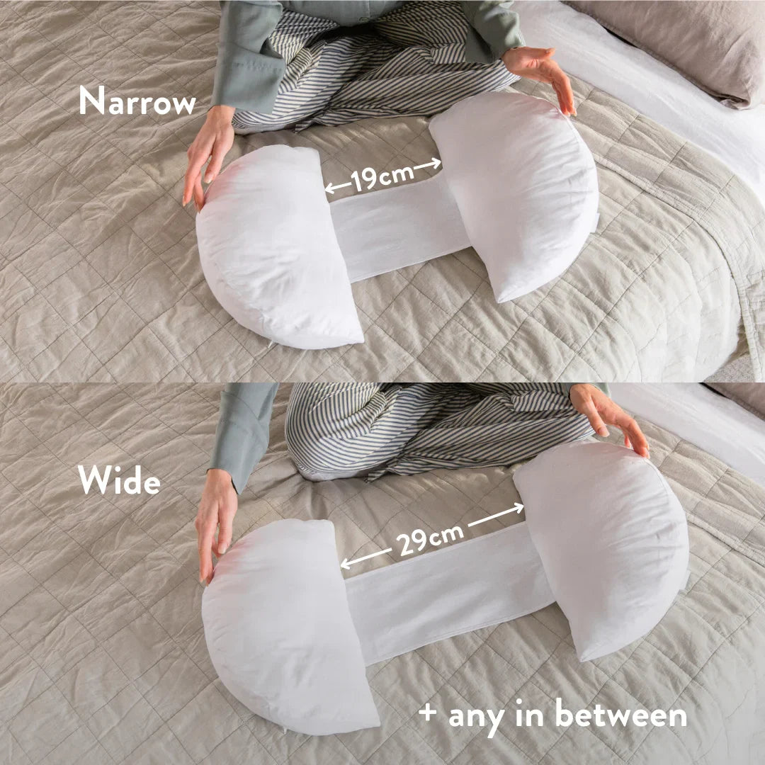 Back & Bump Pillow with British Organic Wool Filling - Pregnancy Cushion