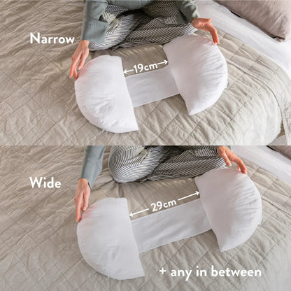 Back & Bump Pillow with British Organic Wool Filling - Pregnancy Cushion