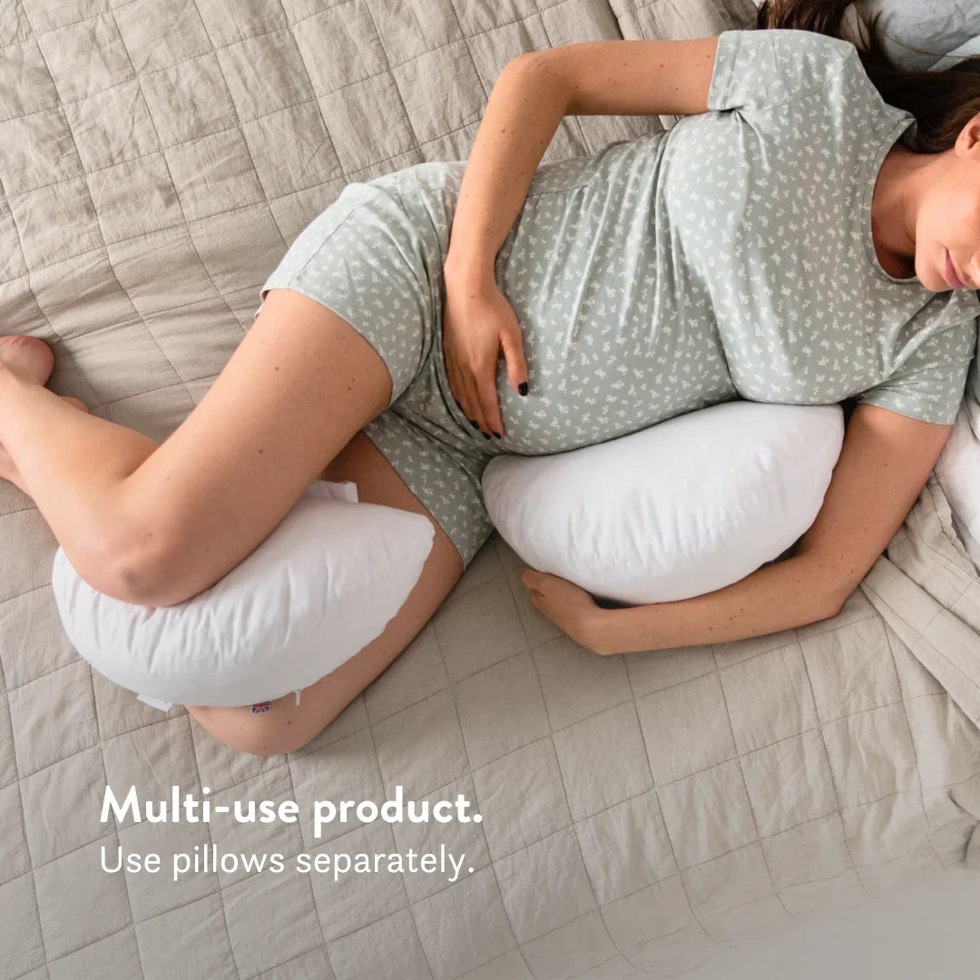 Back & Bump Pillow with British Organic Wool Filling - Pregnancy Cushion