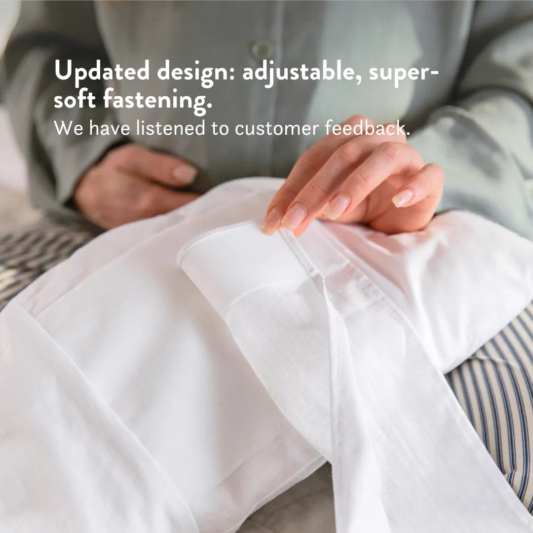 Back & Bump Pillow with British Organic Wool Filling - Pregnancy Cushion
