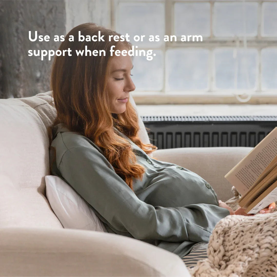 Back & Bump Pillow with British Organic Wool Filling - Pregnancy Cushion