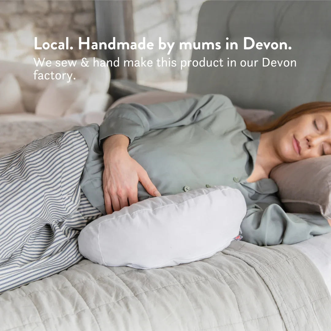 Back & Bump Pillow with British Organic Wool Filling - Pregnancy Cushion