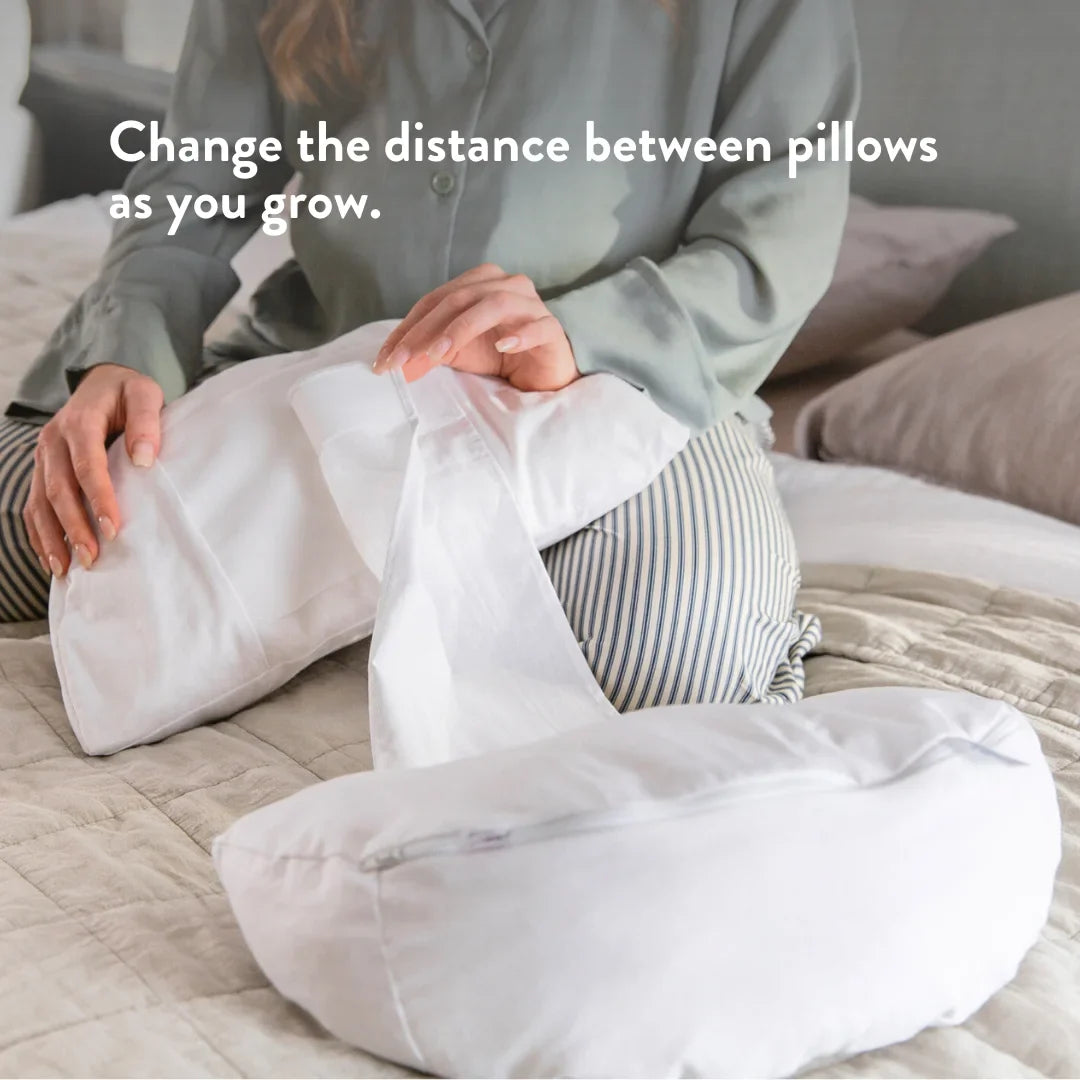 Back & Bump Pillow with British Organic Wool Filling - Pregnancy Cushion