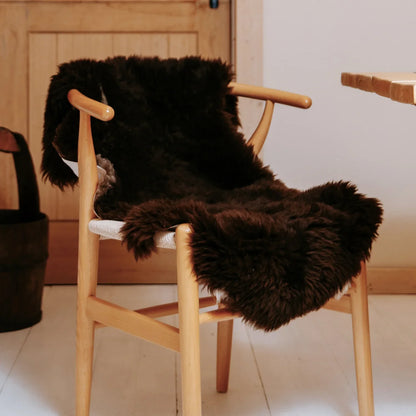 British Sheepskin Rug - Grey, Cream & Brown
