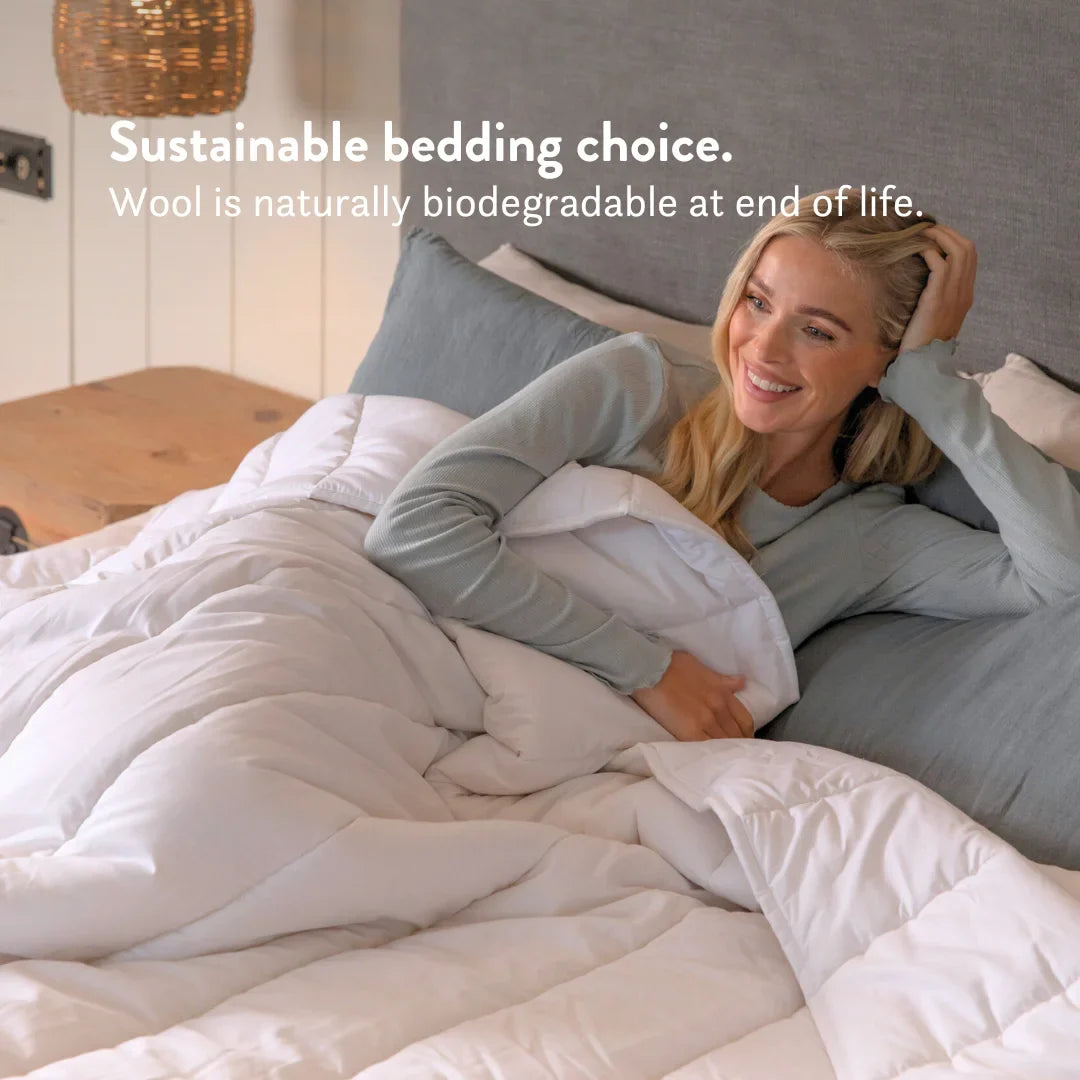 Summer British Wool Duvet & 100% Cotton (4-7 Tog)