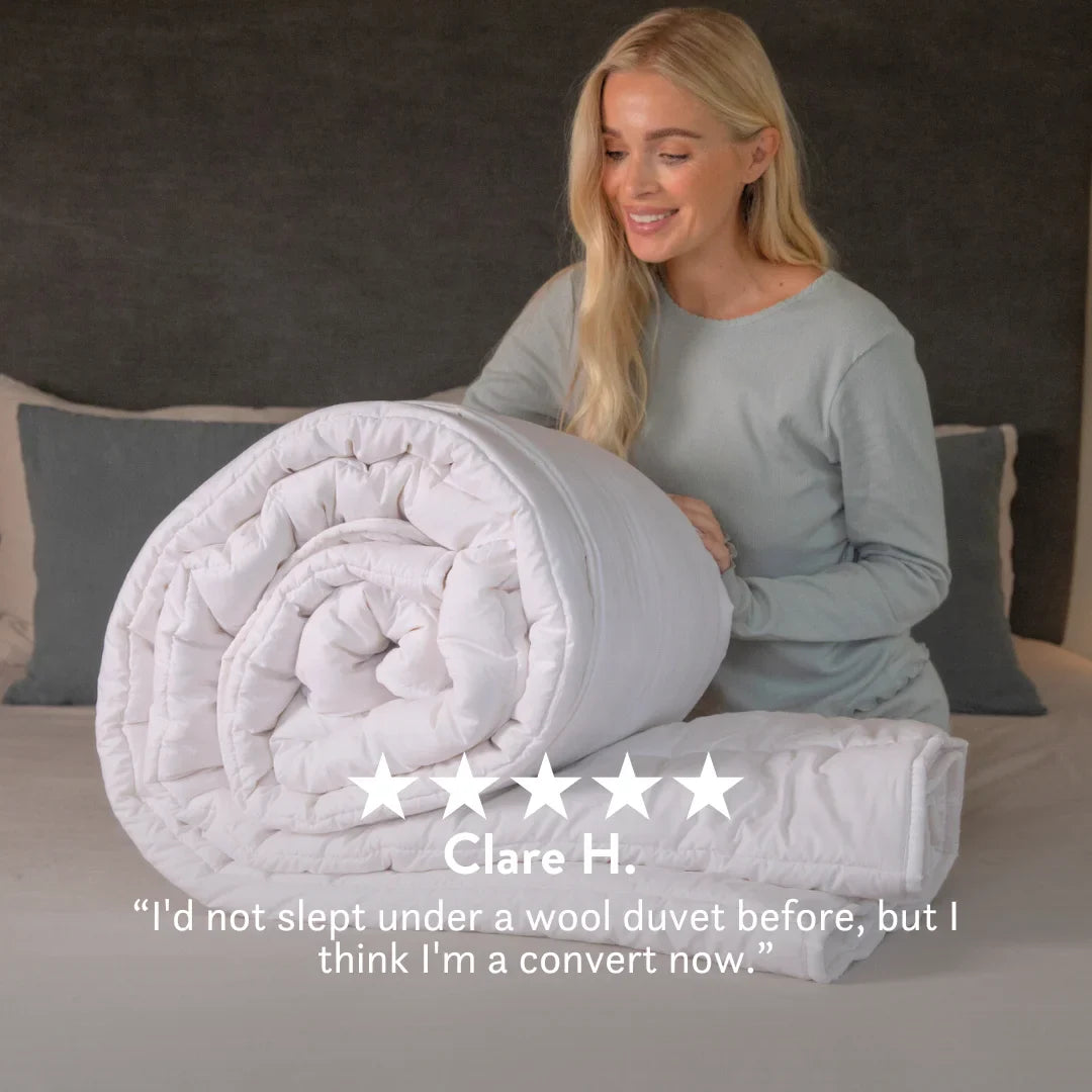 Summer British Wool Duvet & 100% Cotton (4-7 Tog)