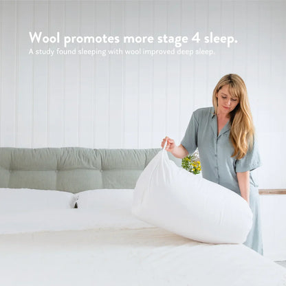 Organic Buckwheat Pillow & Wool Duvet Set - Bundle