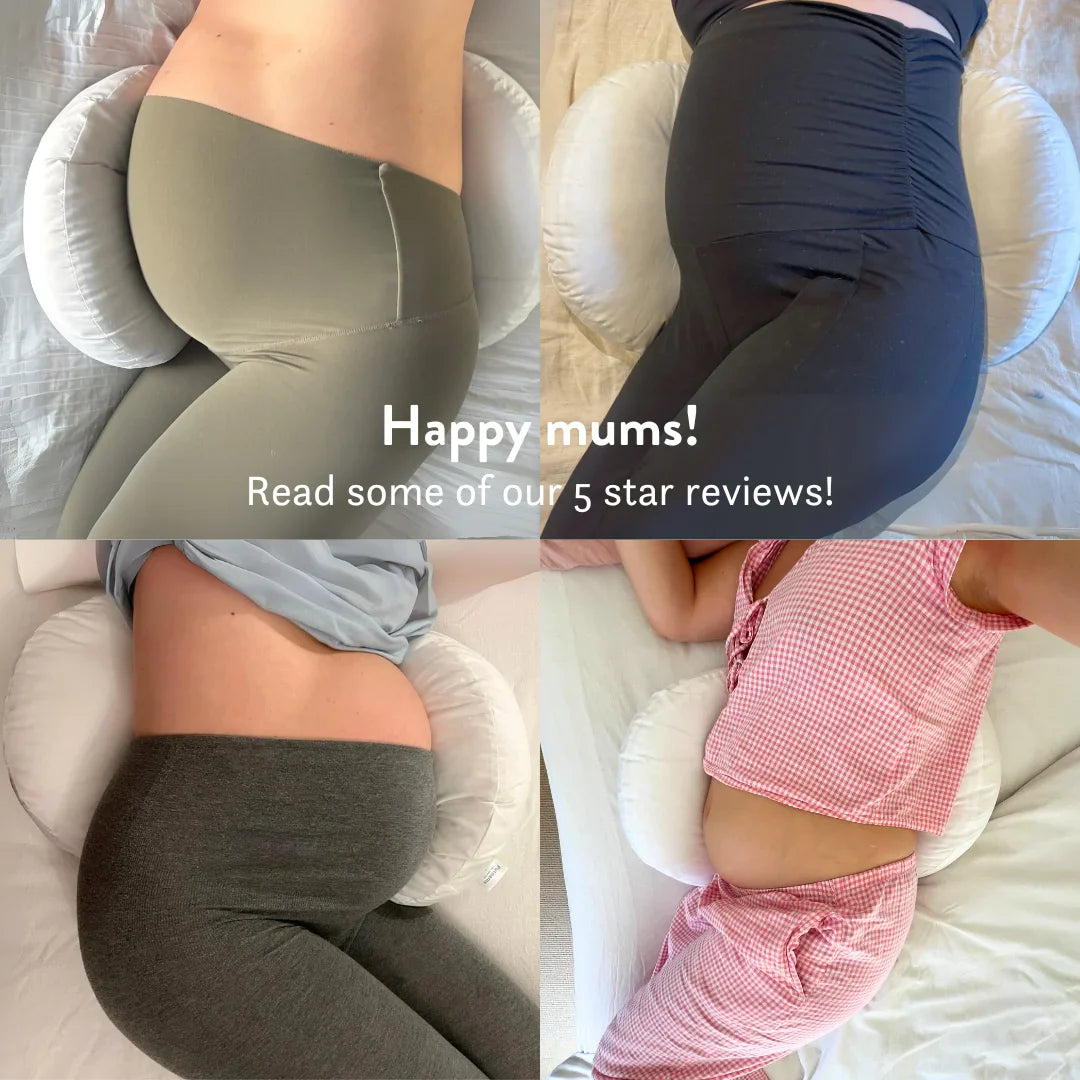 Back & Bump Pillow with British Organic Wool Filling - Pregnancy Cushion