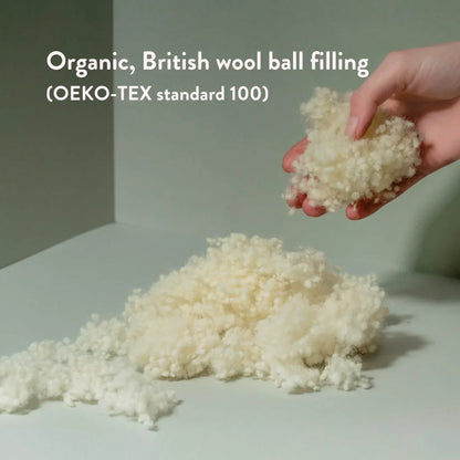 Organic British Wool Contour Pillow - Anti-Snoring